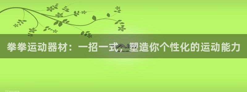 凯捷体育集团官网首页:拳拳运动器材:一招一式,塑造你个性化的